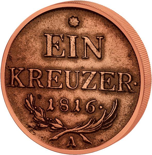1 Kreuzer Österreich Kaiser Franz I.