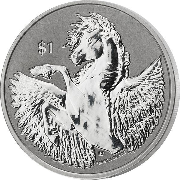 1 Unze Silber Britische Jungferninseln Pegasus 2021