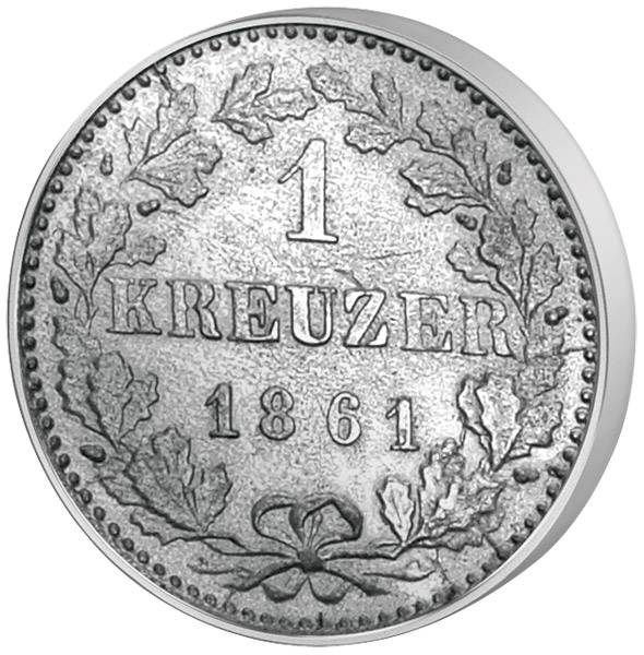 1 Kreuzer Frankfurt Adler 1838-1866 ss-vz