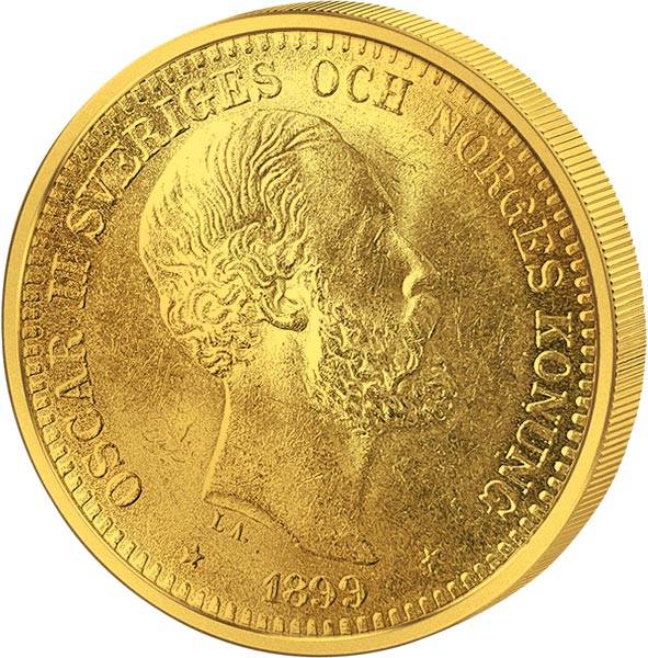 20 Kronen Schweden Oskar II. 1877-1899
