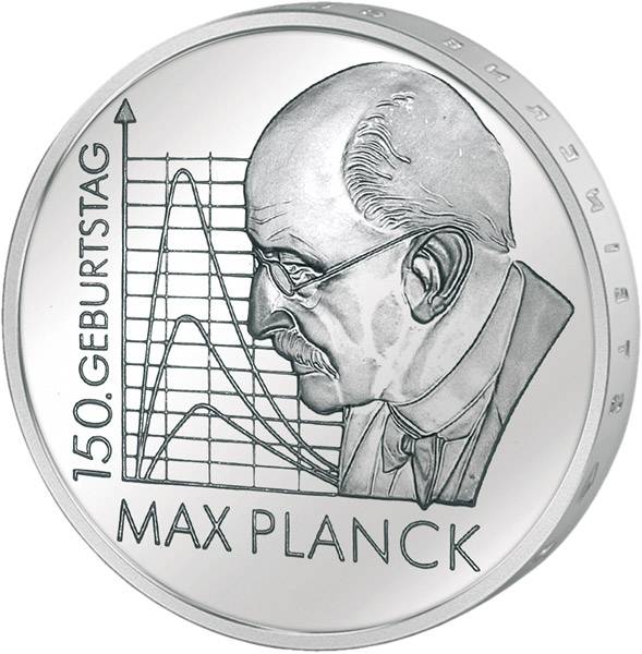 10 Euro BRD 150. Geburtstag Max Planck 2008
