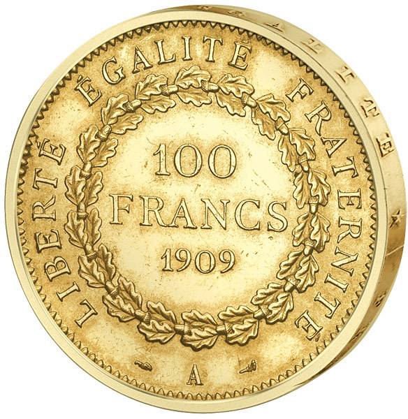 100 Francs Frankreich Stehender Genius 1878-1914
