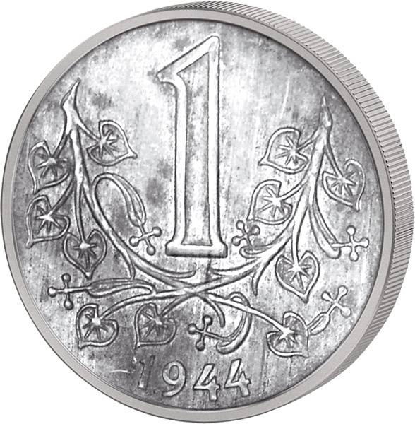 1 Krone Protektorat Böhmen und Mähren 1941-44 Sehr schön