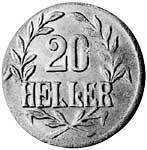 20 Heller Deutsch Ostafrika Deutsche Kaiserkrone (Tabora) 1916 T Sehr schön