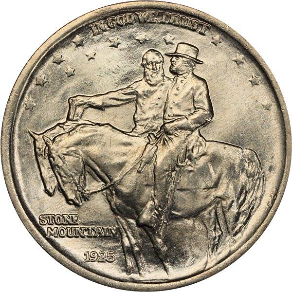 1/2 Dollar USA Südstaaten Armee Denkmal von Stone Mountain 1925