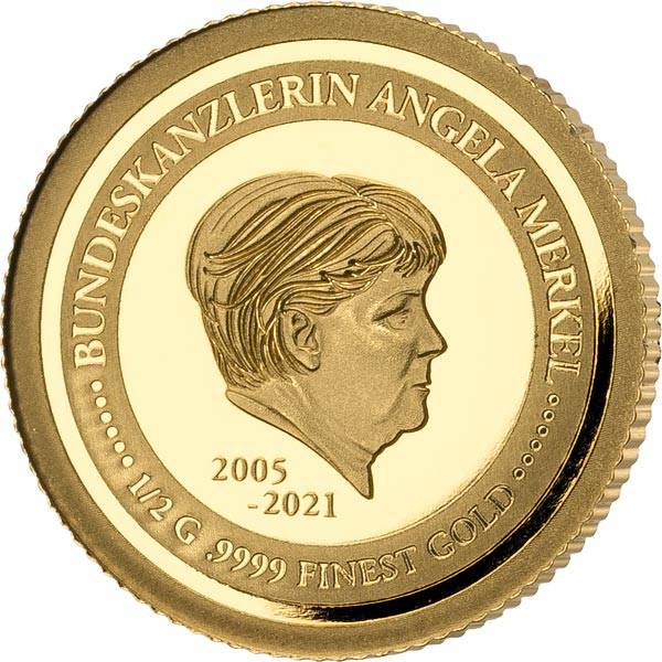 1000 Francs Guinea Angela Merkel 2021