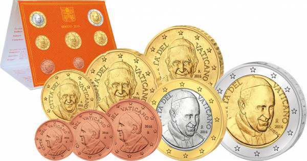 Euro-Kursmünzensatz Vatikan 2016