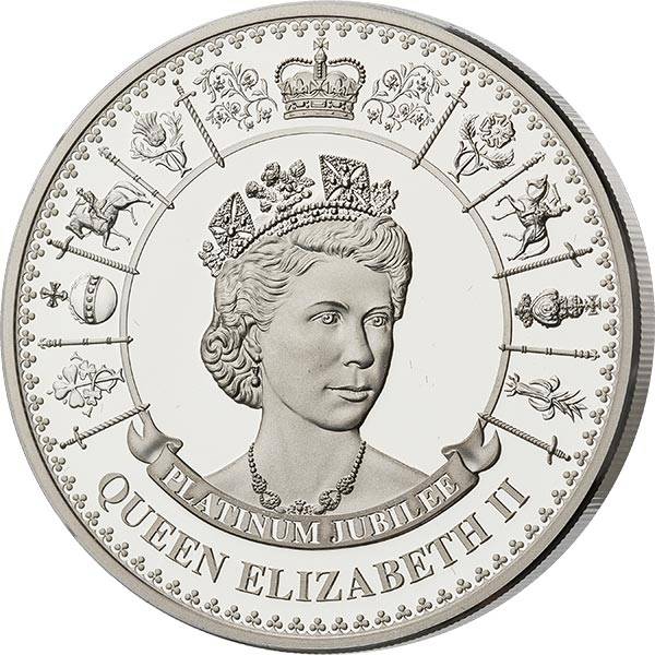 5 Dollars Tokelau Queen Elizabeth II. Platin Jubiläum 2022