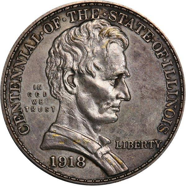 1/2 Dollar USA Lincoln Illinois 1918
