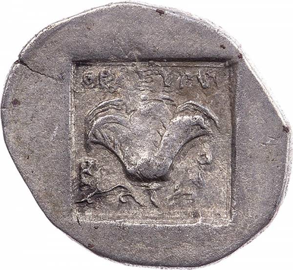Drachme Rhodos karische Insel Sonnengott Helios Rose 88-84 v. Chr.