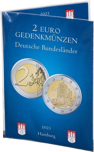 Sammelkarte für 2 Euro-Gedenkmünzen Hamburg Elbphilharmonie