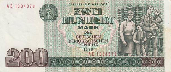 200 Mark-Banknote der DDR 1985