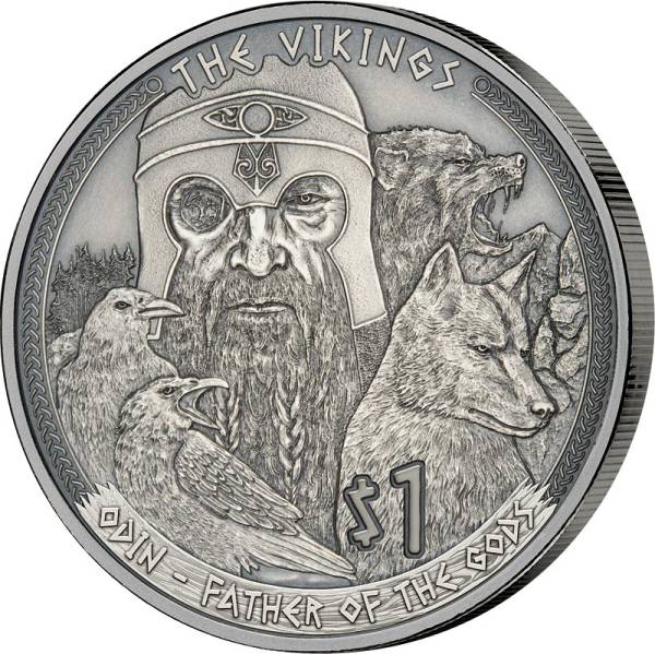 1 Dollar Samoa Die Wikinger - Odin 2022