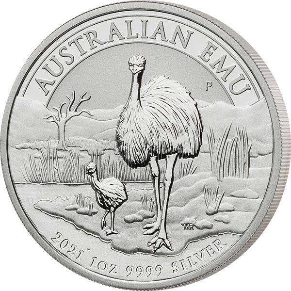 1 Unze Silber Australien Emu 2021