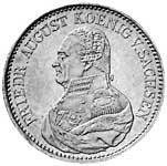 Taler Konventionstaler Friedrich August 1824-1827 ss-vz