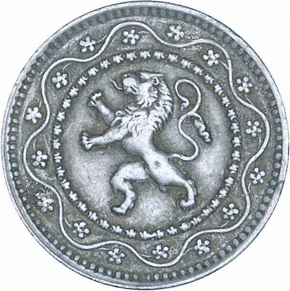 10 Centimes Belgien Wappenlöwe 1915-1917 Sehr schön