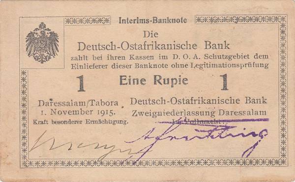 1 Rupie Interimsnote 1915