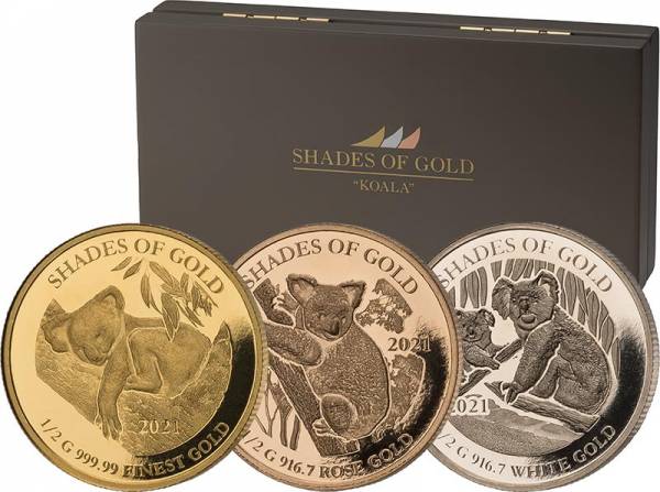 3 x 10 Dollars Salomonen Shades of Gold Koala 2021