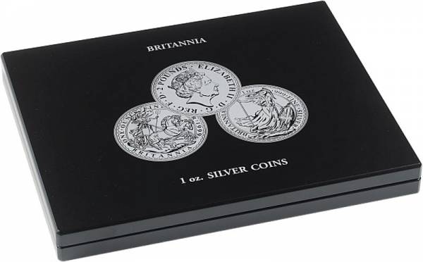 Münzkassette für 20 Silbermünzen Britannia