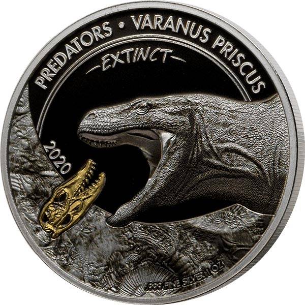 20 Francs Kongo Predators Extinct Varanus 2020