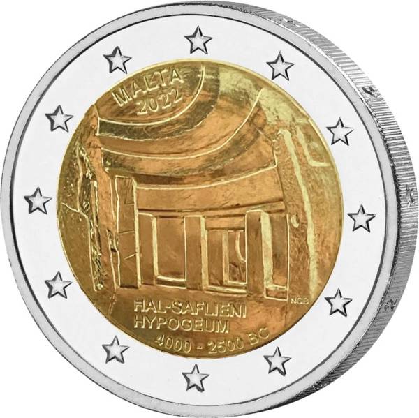 2 Euro Malta Hypogäum von Hal-Saflieni 2022