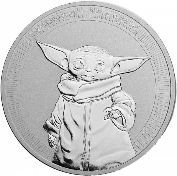 1 Unze Silber Niue Star Wars. The Mandalorian - Baby Yoda 2021