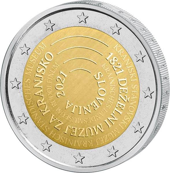 2 Euro Slowenien 200 Jahre Regionalmuseum Kranj 2021