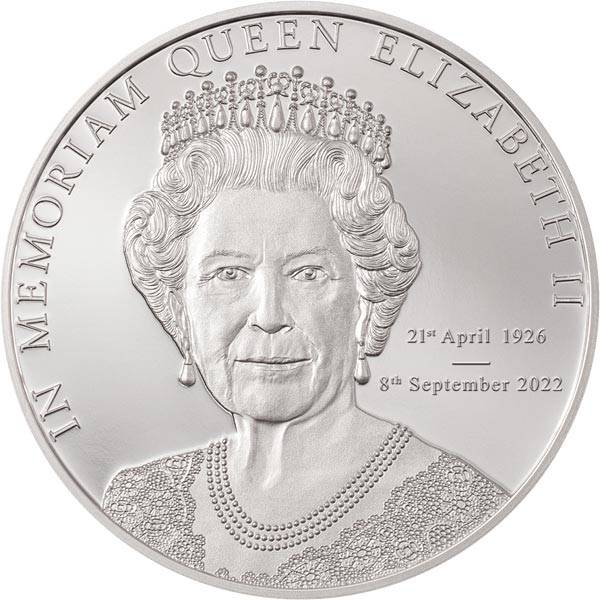 5 Dollars Cook-Inseln In Memoriam Queen Elizabeth II 2022