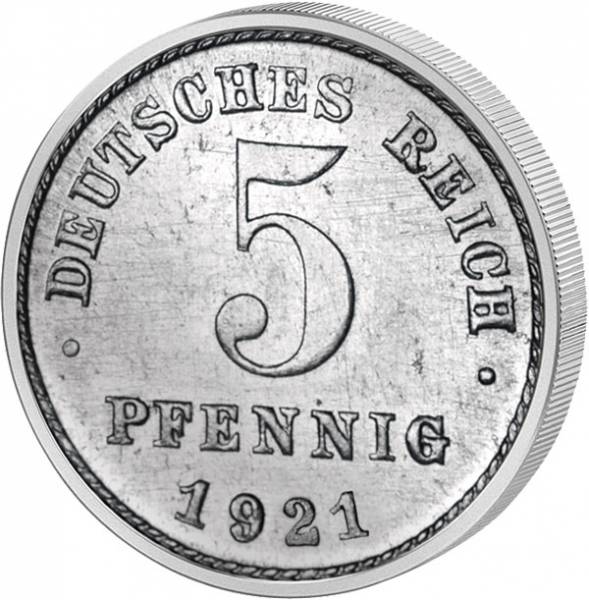 5 Pfennig Adler Weimarer Republik 1915-22 sehr schön
