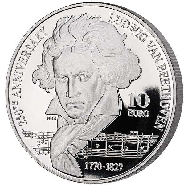10 Euro Malta 250. Geburtstag von Beethoven 2020