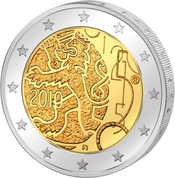 2 Euro Finnland 150 Jahre Finnische Währung