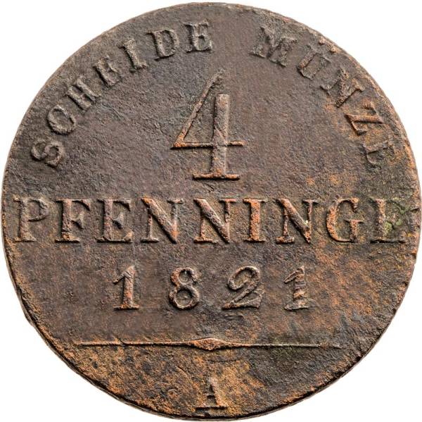 4 Pfennig Preußen Friedrich Wilhelm III. 1824