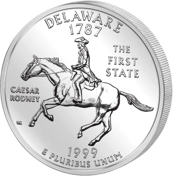 Quarter Dollar USA Delaware 1999