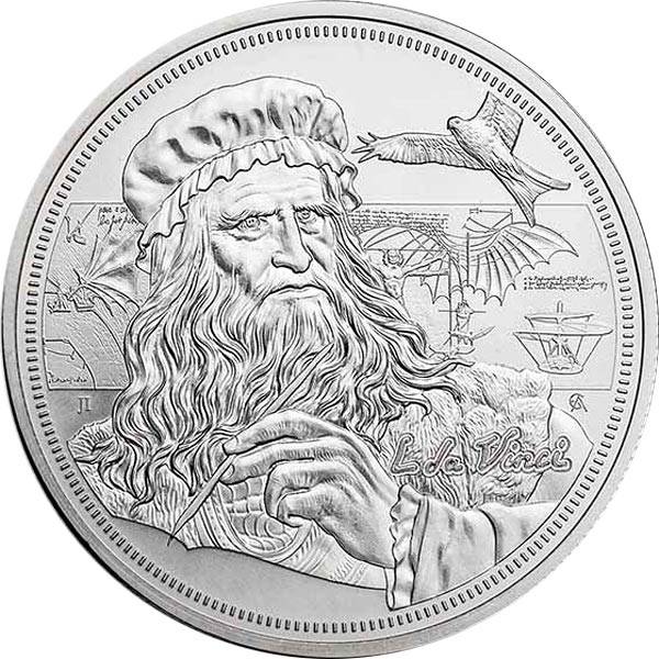 1 Unze Silber Niue Leonardo Da Vinci 2021