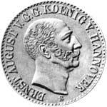 Taler König Ernst August 1843  vorzüglich