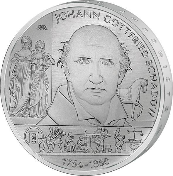 10 Euro BRD 250. Geburtstag Johann Gottfried Schadow 2014