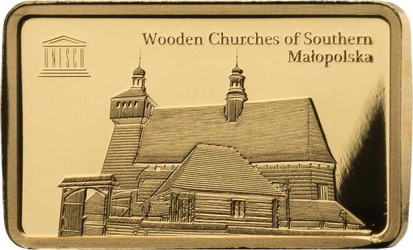 Gedenkprägung UNESCO Wooden Churches of Southern Malopolska - Polen
