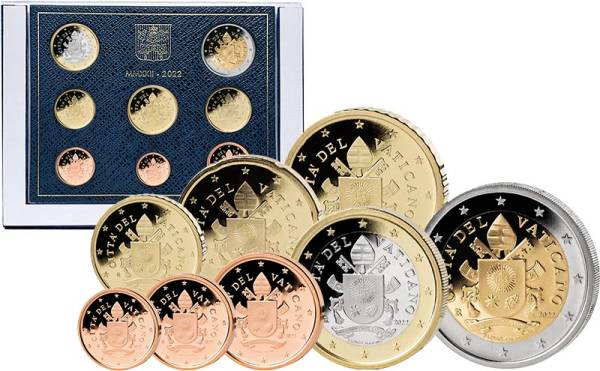 Euro-Kursmünzensatz Vatikan 2022