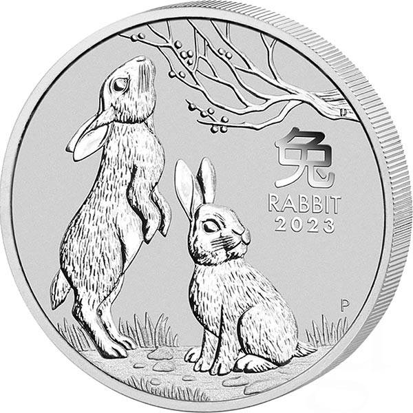 1 Kilo Silber Australien Jahr des Hasen 2023
