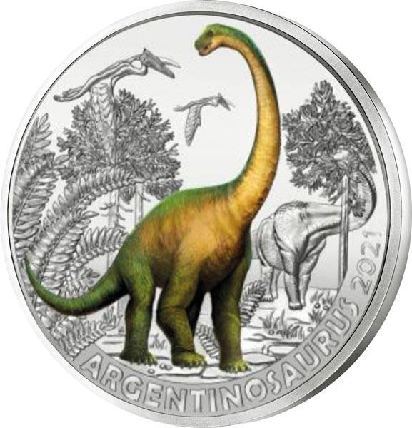 3 Euro Österreich Super-Saurier Agentinosaurus 2021