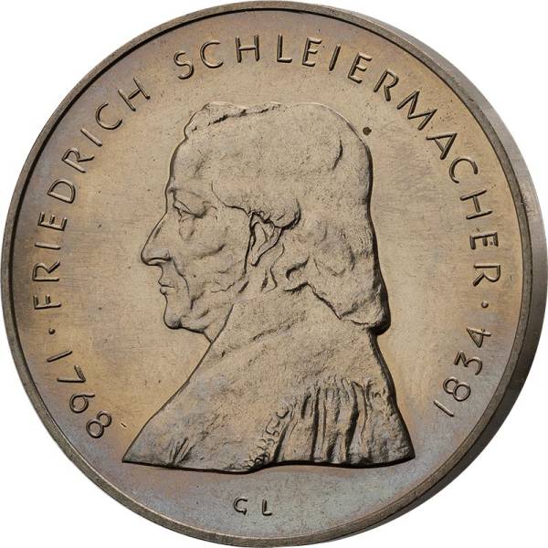 Gedenkmedaille DDR Friedrich Schleiermacher 1968