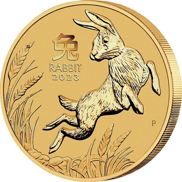 1 Unze Gold Australien Jahr des Hasen 2023
