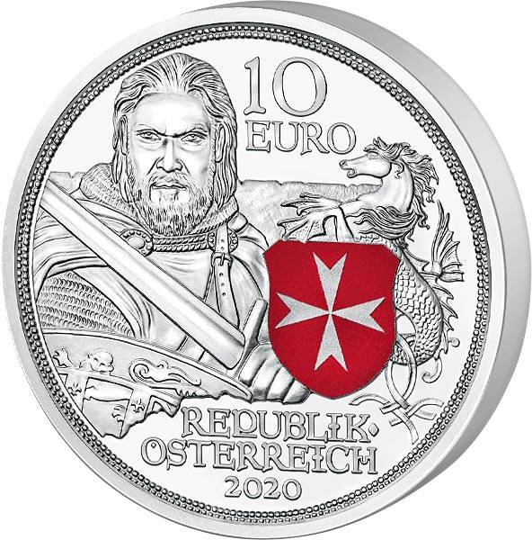 10 Euro Österreich Mit Kettenhemd und Schwert Standhaftigkeit 2020