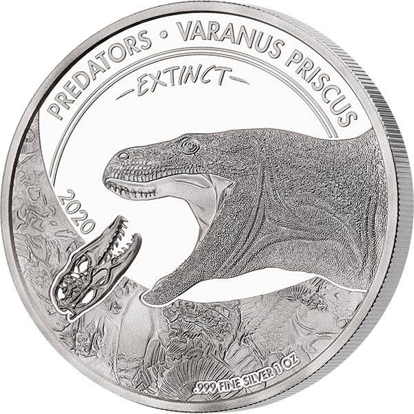 20 Francs Kongo Varanus Priscus 2020