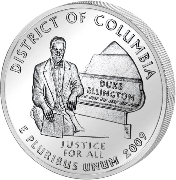 Quarter Dollar USA District of Columbia 2009