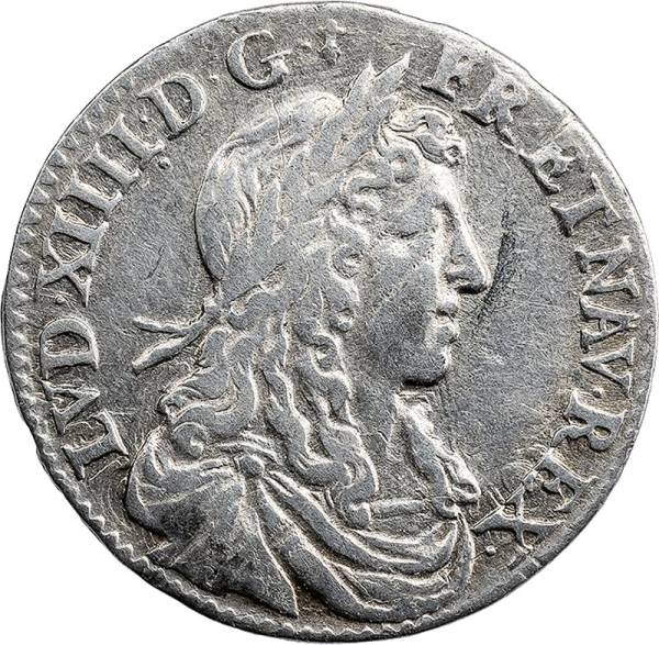 1/12 Ecu Frankreich König Ludwig XIV. 1658-1673
