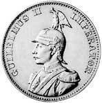 2 Rupien Deutsch Ostafrika Wilhelm II. 1893-1894 Sehr schön
