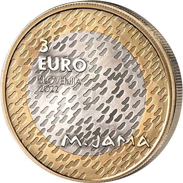 3 Euro Slowenien 150. Geburtstag Matija Jama 2022