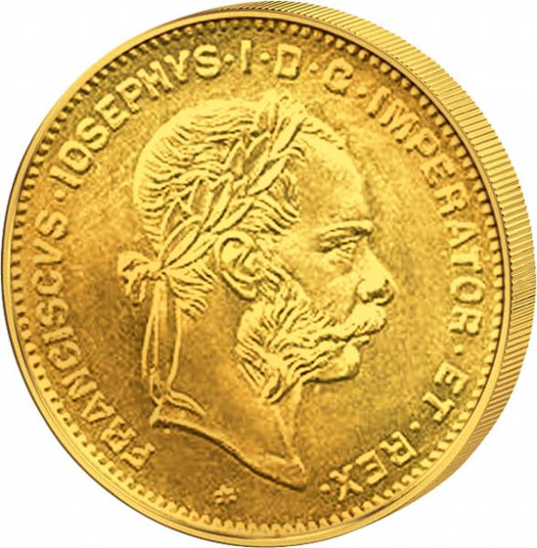 4 Florin Österreich-Ungarn Franz Joseph I. 1870-1892 ss-vz