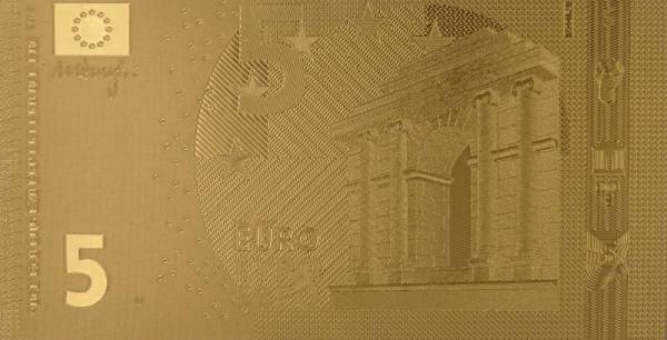 5 Euro BRD Goldfolien-Banknote